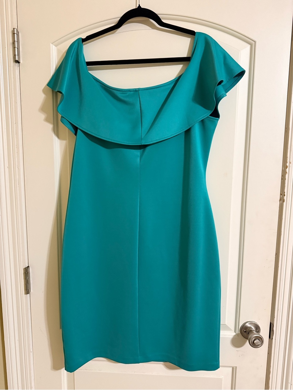 BOLD elements Teal One-Shoulder Ruffle Dress - Picture 3 of 3